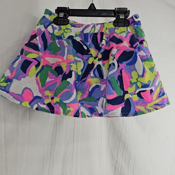 Lilly Pulitzer Girls Size Medium(6-7) Sam Skort In Havin A Blast Print Adorable! - Picture 2 of 5